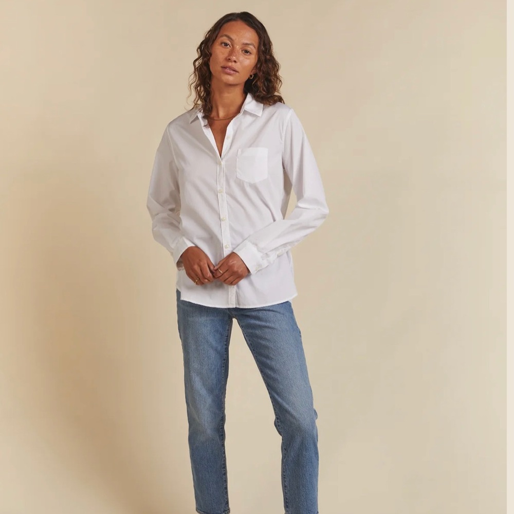 Trovata Grace Cotton white button down